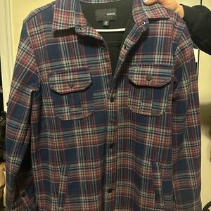 Hurley Men's Flannel Shirt Jacket